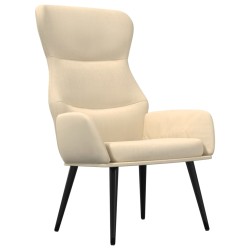 vidaXL Sillón de relax de tela crema