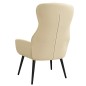 vidaXL Sillón de relax de tela crema