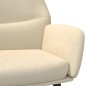 vidaXL Sillón de relax de tela crema
