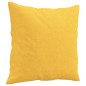 vidaXL Cojines decorativos 2 uds tela amarillo claro 40x40 cm vidaXL Cojines decorativos 2 uds tela amarillo claro 40x40 cm