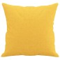 vidaXL Cojines decorativos 2 uds tela amarillo claro 40x40 cm vidaXL Cojines decorativos 2 uds tela amarillo claro 40x40 cm