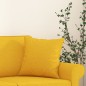 vidaXL Cojines decorativos 2 uds tela amarillo claro 40x40 cm vidaXL Cojines decorativos 2 uds tela amarillo claro 40x40 cm
