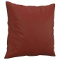 vidaXL Cojines decorativos 2 uds cuero sintético rojo tinto 40x40 cm vidaXL Cojines decorativos 2 uds cuero sintético rojo tinto 40x40 cm