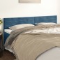 vidaXL Cabeceros 2 unidades de terciopelo azul oscuro 80x5x78/88 cm vidaXL Cabeceros 2 unidades de terciopelo azul oscuro 80x5x78/88 cm