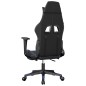 vidaXL Silla gaming de masaje y reposapiés cuero sintético negro azul vidaXL Silla gaming de masaje y reposapiés cuero sintético negro azul