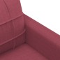 vidaXL Sofá de 2 plazas de tela rojo tinto 140 cm vidaXL Sofá de 2 plazas de tela rojo tinto 140 cm