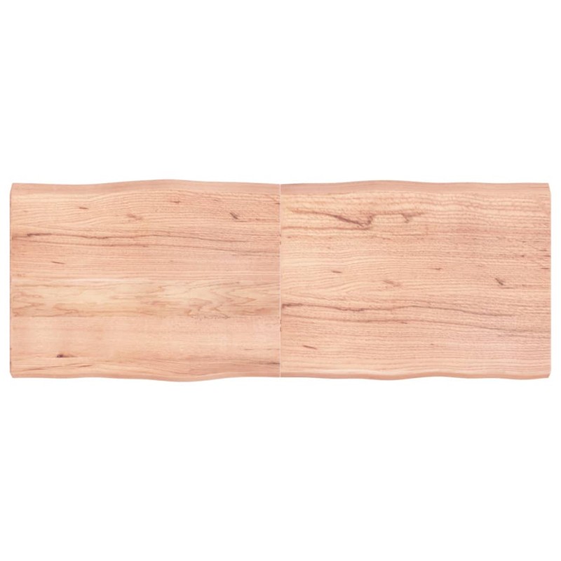 vidaXL Tablero mesa madera tratada borde natural marrón 160x60x(2-6)cm vidaXL Tablero mesa madera tratada borde natural marrón 160x60x(2-6)cm