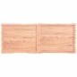 vidaXL Tablero mesa madera tratada borde natural marrón 160x60x(2-6)cm vidaXL Tablero mesa madera tratada borde natural marrón 160x60x(2-6)cm