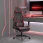 vidaXL Silla gaming masaje reposapiés cuero sintético negro rojo tinto vidaXL Silla gaming masaje reposapiés cuero sintético negro rojo tinto