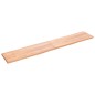 vidaXL Tablero mesa madera tratada borde natural marrón 220x40x(2-4)cm vidaXL Tablero mesa madera tratada borde natural marrón 220x40x(2-4)cm