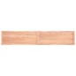 vidaXL Tablero mesa madera tratada borde natural marrón 220x40x(2-4)cm vidaXL Tablero mesa madera tratada borde natural marrón 220x40x(2-4)cm