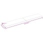 vidaXL Tablero mesa madera tratada borde natural marrón 220x40x(2-4)cm vidaXL Tablero mesa madera tratada borde natural marrón 220x40x(2-4)cm