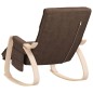 vidaXL Silla mecedora de tela marrón oscuro vidaXL Silla mecedora de tela marrón oscuro