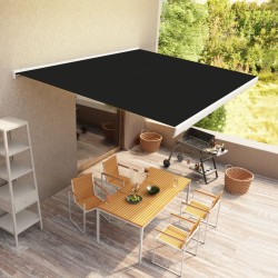 vidaXL Toldo de carrete motorizado antracita 450x300 cm