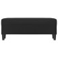 vidaXL Banco de cuero sintético negro 100x35x41 cm