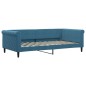 vidaXL Sofá cama terciopelo azul 100x200 cm vidaXL Sofá cama terciopelo azul 100x200 cm
