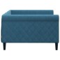 vidaXL Sofá cama terciopelo azul 100x200 cm vidaXL Sofá cama terciopelo azul 100x200 cm