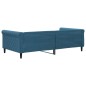 vidaXL Sofá cama terciopelo azul 100x200 cm vidaXL Sofá cama terciopelo azul 100x200 cm