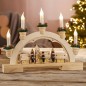 HI Arco de Navidad ornamental con luz de bienvenida HI Arco de Navidad ornamental con luz de bienvenida