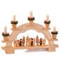 HI Arco de Navidad ornamental con luz de bienvenida HI Arco de Navidad ornamental con luz de bienvenida