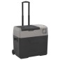 vidaXL Nevera con ruedas y adaptador polipropileno negro y gris 50 L vidaXL Nevera con ruedas y adaptador polipropileno negro y gris 50 L