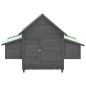 vidaXL Gallinero madera maciza de abeto gris y blanco 152x96x110 cm vidaXL Gallinero madera maciza de abeto gris y blanco 152x96x110 cm