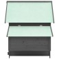 vidaXL Gallinero madera maciza de abeto gris y blanco 152x96x110 cm vidaXL Gallinero madera maciza de abeto gris y blanco 152x96x110 cm