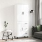 vidaXL Aparador alto madera contrachapada blanco brillo 69,5x34x180 cm vidaXL Aparador alto madera contrachapada blanco brillo 69,5x34x180 cm