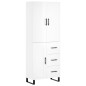 vidaXL Aparador alto madera contrachapada blanco brillo 69,5x34x180 cm vidaXL Aparador alto madera contrachapada blanco brillo 69,5x34x180 cm