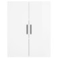 vidaXL Aparador alto madera contrachapada blanco brillo 69,5x34x180 cm vidaXL Aparador alto madera contrachapada blanco brillo 69,5x34x180 cm