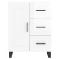 vidaXL Aparador alto madera contrachapada blanco brillo 69,5x34x180 cm vidaXL Aparador alto madera contrachapada blanco brillo 69,5x34x180 cm
