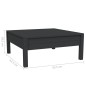 vidaXL Juego muebles de jardín 3 pzas cojines negro madera pino maciza vidaXL Juego muebles de jardín 3 pzas cojines negro madera pino maciza
