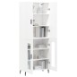 vidaXL Aparador alto madera contrachapada blanco 69,5x34x180 cm vidaXL Aparador alto madera contrachapada blanco 69,5x34x180 cm