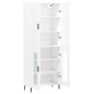vidaXL Aparador alto madera contrachapada blanco 69,5x34x180 cm vidaXL Aparador alto madera contrachapada blanco 69,5x34x180 cm