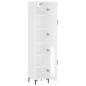 vidaXL Aparador alto madera contrachapada blanco 34,5x34x180 cm vidaXL Aparador alto madera contrachapada blanco 34,5x34x180 cm