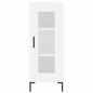 vidaXL Aparador alto madera contrachapada blanco 34,5x34x180 cm vidaXL Aparador alto madera contrachapada blanco 34,5x34x180 cm