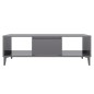 vidaXL Mesa de centro madera contrachapada gris brillo 103,5x60x35 cm vidaXL Mesa de centro madera contrachapada gris brillo 103,5x60x35 cm