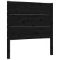 vidaXL Estructura de cama individual con cabecero madera maciza negro vidaXL Estructura de cama individual con cabecero madera maciza negro
