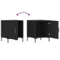 vidaXL Mesitas de noche 2 uds madera de ingeniería negro 40x40x50 cm vidaXL Mesitas de noche 2 uds madera de ingeniería negro 40x40x50 cm