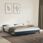 vidaXL Estructura cama con cabecero terciopelo azul oscuro 160x200 cm vidaXL Estructura cama con cabecero terciopelo azul oscuro 160x200 cm