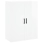 vidaXL Aparador alto madera contrachapada blanco brillo 69,5x34x180 cm vidaXL Aparador alto madera contrachapada blanco brillo 69,5x34x180 cm