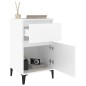 vidaxL Mesitas de noche blancas 2 uds 40x35x70 cm vidaxL Mesitas de noche blancas 2 uds 40x35x70 cm