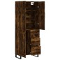 vidaXL Aparador alto madera contrachapada roble ahumado 69,5x34x180 cm vidaXL Aparador alto madera contrachapada roble ahumado 69,5x34x180 cm