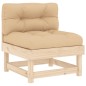 vidaXL Juego de muebles de jardín 7 piezas y cojines madera maciza vidaXL Juego de muebles de jardín 7 piezas y cojines madera maciza