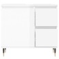 vidaXL Set muebles de baño 3 piezas madera contrachapada blanco brillo