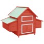 vidaXL Gallinero madera maciza de abeto rojo y blanco 152x96x110 cm vidaXL Gallinero madera maciza de abeto rojo y blanco 152x96x110 cm