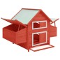 vidaXL Gallinero madera maciza de abeto rojo y blanco 152x96x110 cm vidaXL Gallinero madera maciza de abeto rojo y blanco 152x96x110 cm