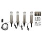 ProGarden Lámparas LED de jardín 4 unidades 6,3x37,5 cm ProGarden Lámparas LED de jardín 4 unidades 6,3x37,5 cm