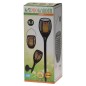 ProGarden Farol de jardín 3 en 1 LED solar negro