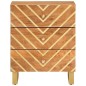 vidaXL Mesita de noche madera maciza mango marrón y negro 50x33x60 c vidaXL Mesita de noche madera maciza mango marrón y negro 50x33x60 c